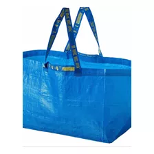 Bolsa Grande Ikea Frakta Azul 55x37x35