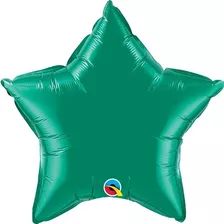 Balão Metalizado Estrela Verde Gg 36pol=90cm Qualatex 2unids