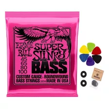 Cuerdas Ernie Ball Para Bajo De 4 Cuerdas Superslinky 2834