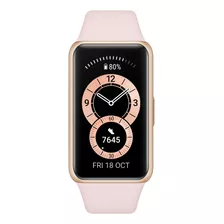 Huawei Band 6 1.47 Caja De Polímero Gold, Malla Sakura Pink De Silicona Fra-b19