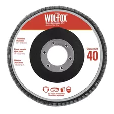Disco Laminado 4-1/2'' Grano 80 Wolfox Wf0637