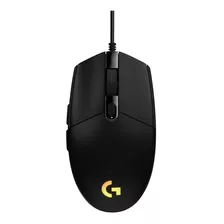Mouse Logitech Gamer G203 Lightsync Rgb Negro 8000 Dpi
