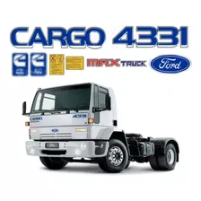 Adesivo Emblema Resinado Capo Ford Cargo 4331 Max Truck Cor Padrão