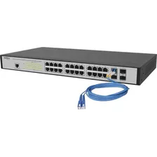 Switch 24 Portas 10/100/1000 + 4sfp Combo Sg 2404 Mr L2+