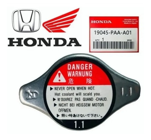 Tapa De Radiador Para Honda Civic01-05/06-19 City Crv Pilot  Foto 2