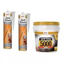 Massa Tapa Tudo 5000 Pote 90g + 2x Bisnaga Zero Trinca 420g