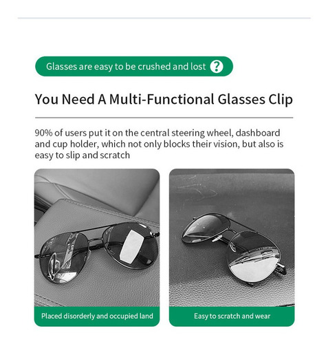 Clip Para Gafas De Coche Integrado, Accesorio Interior Coche Foto 9