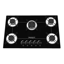 Anafe A Gas Chamalux Cooktop 5 Bocas Ultra Chama Negro 110v/220v