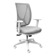 Silla Sillón Oficina Alma Blanca Ergonomica Brazo Regulable