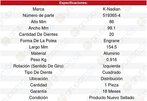 Bomba Agua 306 L4 2.0l 01/02 K-nadian 8612428 Foto 3