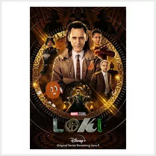 Poster Adherible Loki Marvel Disney+ 82x55cm