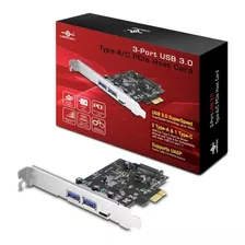 Tarjeta De Host Pcie De Tipo A / C Usb 3.0 De 3 Puertos Vantec (ugt-pc331ac)