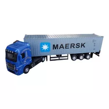 Miniatura Carreta Mercedes Benz Container Esc 1:50 Maersk P - R