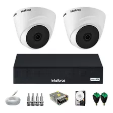 Kit Cftv Completo 2 Câmeras Vhl1220d Hd 1080p Dvr Intelbras