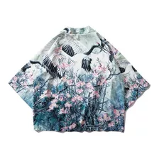 Japonés Yukata Kimono Abrigo Cardigan Tops