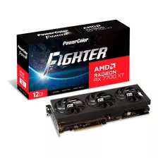 Placa De Video Powercolor Fighter Amd Radeon Rx 7700 Xt 