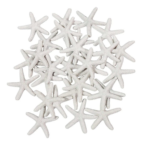 Ljy - Estrellas De Mar De Dedo De Resina Blanca Para La Deco