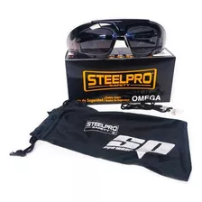 Lentes De Seguridad Graduables Steelpro Omega Cristal Gris