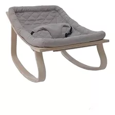 Cuna, Cama, Mecedora Gris De Madera Para Bebe