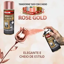 Spray Metallik Rose Gold 56 350ml Colorgin