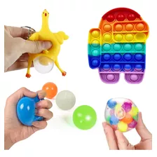 Kit De Brinquedos Anti-estresse Fidget Toys Pop It