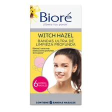 Biore Bandas Witch Hazel Ultra Limpieza Profunda Nariz 6un