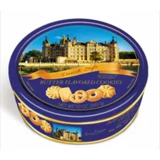 Lata Exportação Azul Biscoito Cookies Danish Style 340g 