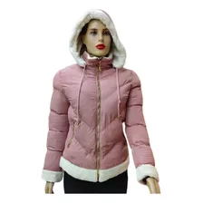 Jaqueta-casaco Feminina Parka Puffer-forro-pelos