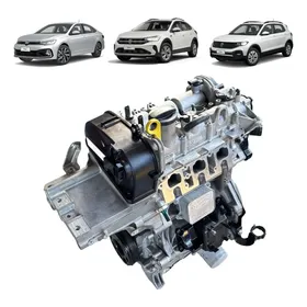 Motor Parcial Tcross Nivus Polo 1.0 Tsi 2024 20 Mil Km 128cv