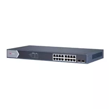 Switch Poe No Administrado Gigabit De 16 Puertos + 1 Spf