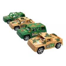 Carrinho De Brinquedo Verde Amarelo Motor Fricção 4 Unidades