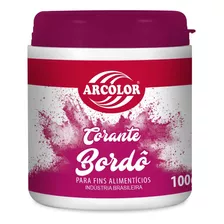 Corante Bordô Em Pó 100g Arcolor