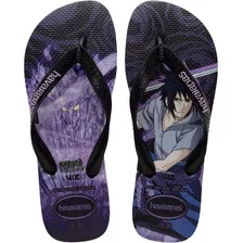 Chinelo Havaianas Top Naruto Preto