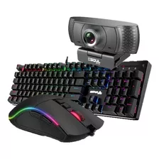 Combo Mouse Y Teclado Mecánico Full Gamer Pro Red Kill 