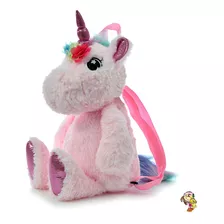 Mochila Peluche Con Forma Unicornio 30 Cm 8157 Phi Phi Toys