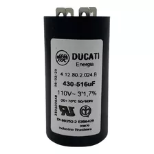 Capacitor Partida 430/516uf 110v