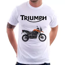 Camiseta Moto Triumph Tiger 800 Xca Laranja