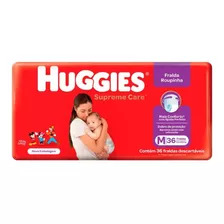 Fralda Huggies Supreme Care Roupinha M Pacote 36 Unidades