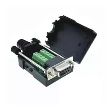 Conector Db9 Fêmea Com Borne P/ Cabo Serial Rs232 Clp / Ihm