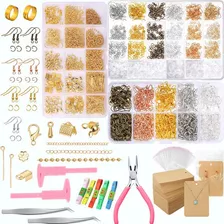 6386 Piezas Kit De Bisutería Para Hacer Aretes Gancho Joyas