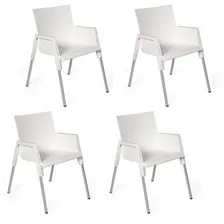 Conjunto De 4 Cadeiras Funchal Xplast