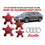 4 Centros De Rin Audi 135 Mm A3,a4,a5,a6,a7,a8,s4 Y S6 Negro