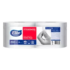 Papel Higienico Elite Jumbo Blanco De 250 Mt Doble Hoja 