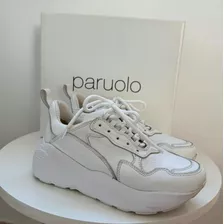 Paruolo Zapatillas 100% Cuero Vacuno Impecables