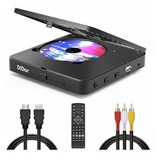 Reproductor Blu-ray Portátil, 1080p Hd Con Control Remoto Y