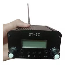 Transmissor De Rádio Fm St-7c 12v Com Antena E Fonte