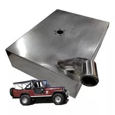 Tanque De Combustível Inox Modelo Bernardão Jeep Willys Cj6