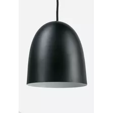 Lámpara Colgante Negro Campana 24cm Apto Led Dexter Ikon