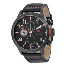 Relógio Tommy Hilfiger Masculino Couro Preto Exclusivo Luxo