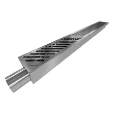 Ralo Cozinha Industrial Linear Coletor De Residuo 80cm Inox